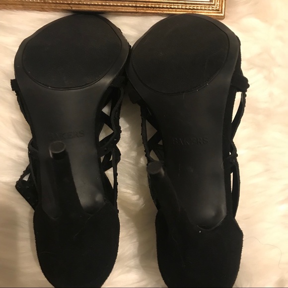 🔥Bakers ✨Black Sparkly studded cut out booties✨🔥 - Picture 5 of 8